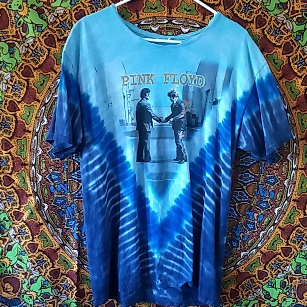 Sun Dog L Pink Floyd Wish You Were Here Tie Dye SS